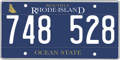 RI license plate 748528