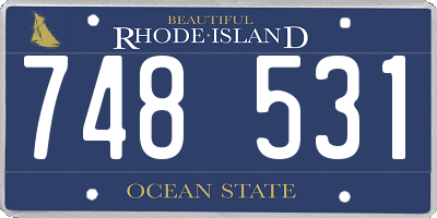RI license plate 748531