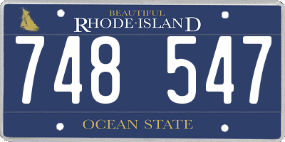 RI license plate 748547