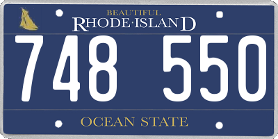 RI license plate 748550