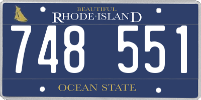 RI license plate 748551