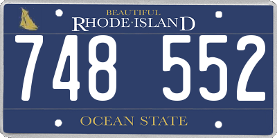 RI license plate 748552
