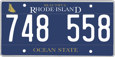 RI license plate 748558