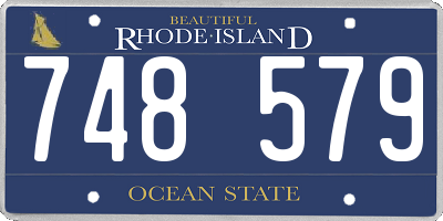 RI license plate 748579