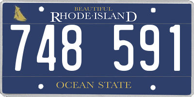 RI license plate 748591
