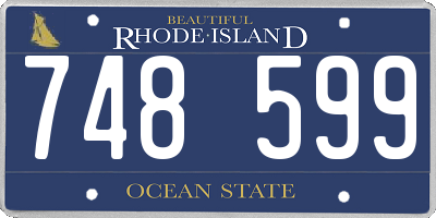 RI license plate 748599