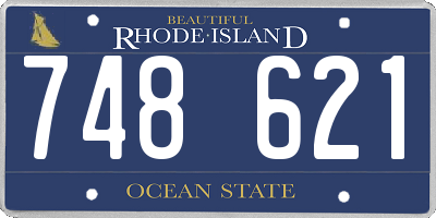 RI license plate 748621