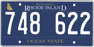 RI license plate 748622
