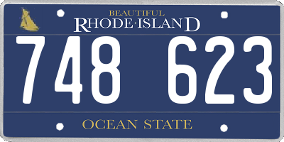 RI license plate 748623