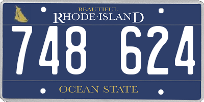 RI license plate 748624