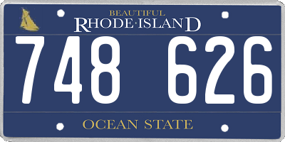 RI license plate 748626