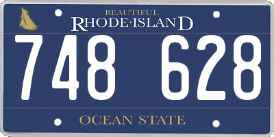 RI license plate 748628