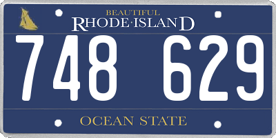 RI license plate 748629