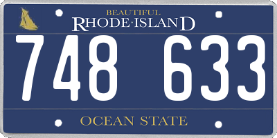 RI license plate 748633