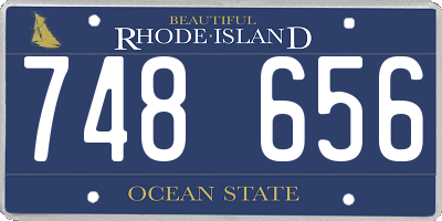 RI license plate 748656