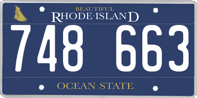 RI license plate 748663