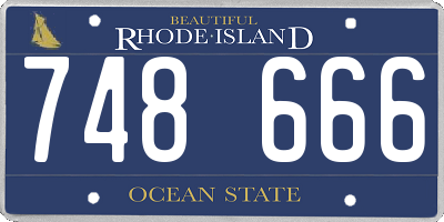 RI license plate 748666