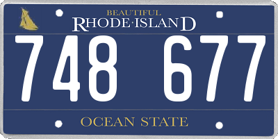 RI license plate 748677