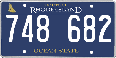RI license plate 748682