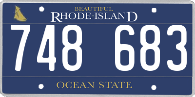 RI license plate 748683