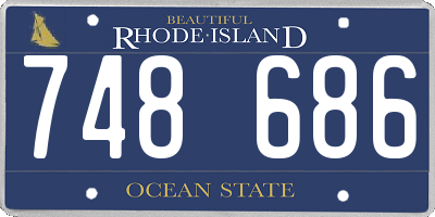 RI license plate 748686
