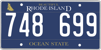 RI license plate 748699