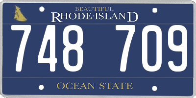 RI license plate 748709
