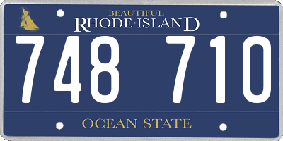 RI license plate 748710