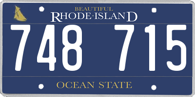 RI license plate 748715