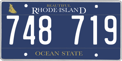 RI license plate 748719