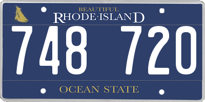 RI license plate 748720