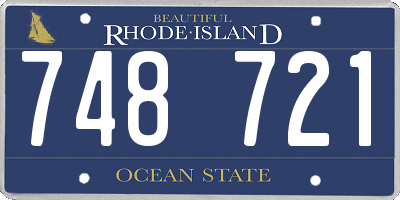 RI license plate 748721