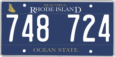 RI license plate 748724