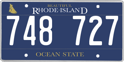 RI license plate 748727