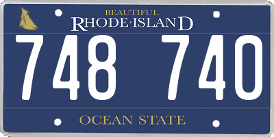 RI license plate 748740