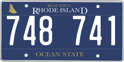 RI license plate 748741