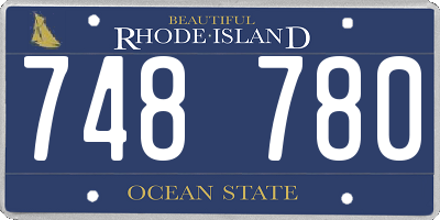RI license plate 748780