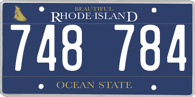 RI license plate 748784