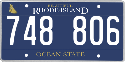 RI license plate 748806
