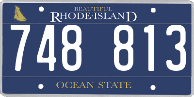 RI license plate 748813