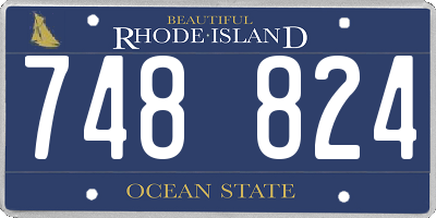 RI license plate 748824