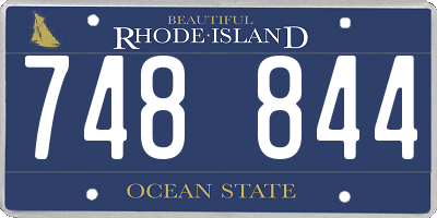 RI license plate 748844