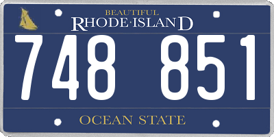 RI license plate 748851