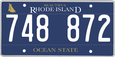 RI license plate 748872