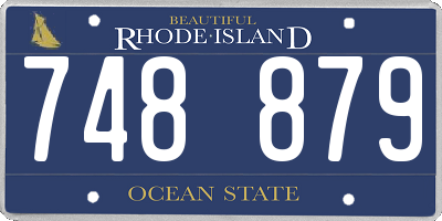 RI license plate 748879