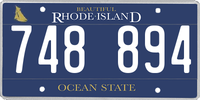 RI license plate 748894