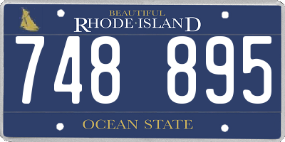 RI license plate 748895