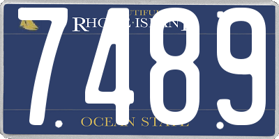 RI license plate 7489