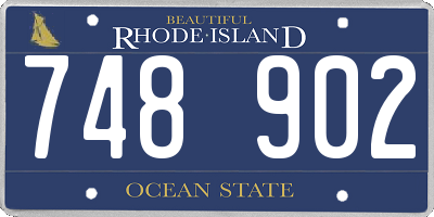 RI license plate 748902