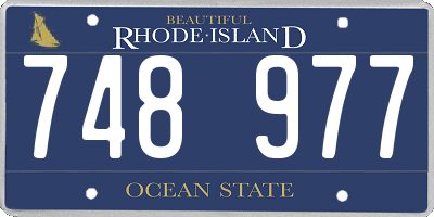 RI license plate 748977